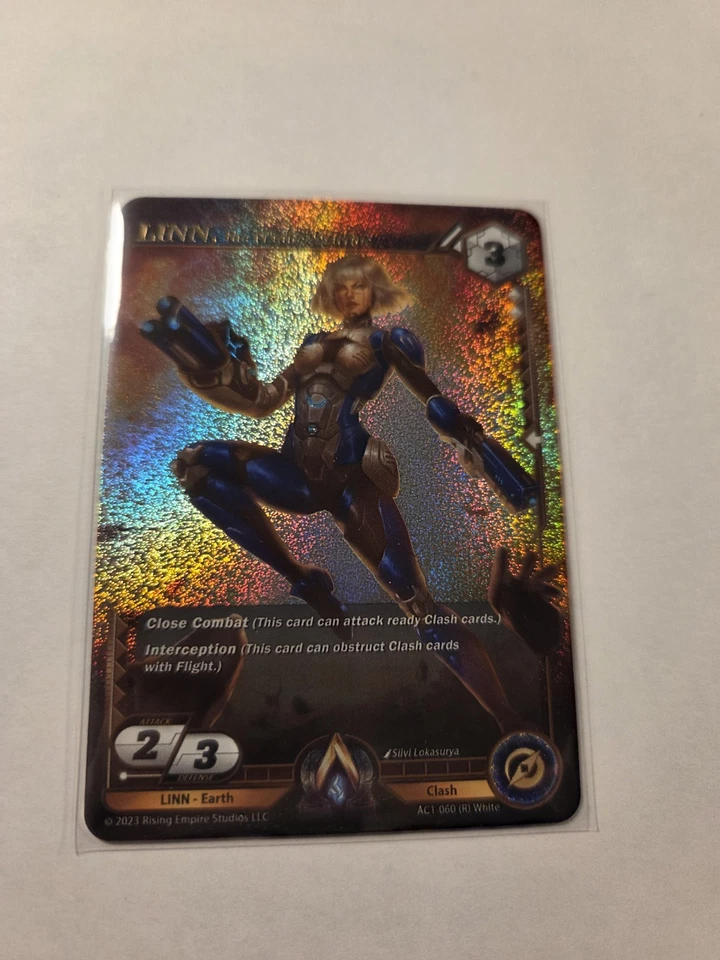 Alpha Clash Tcg The Awakening Linn, The Nanite Warrior 060 Rare Holographic - Image 4 of 4