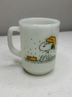 Vintage Snoopy Fire King Coffee Mug, Anchor Hocking, Schulz, 1958, French Toast
