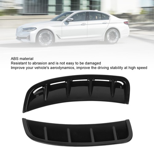 Front Bumper Side Air Vent Spoiler Enhance Vehicle Glossy Black Appearance - Bild 8 von 12