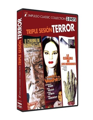TRIPLE SESION TERROR El Cerebro de Frankenstein + La Marca del Vampiro + La cáma