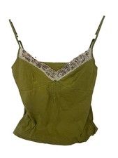 vintage y2k 2005 Babydoll Top Lace Sequins Preppy Girl Small Fairy   K