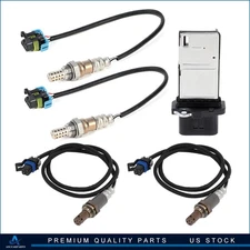 ✅For 2009 Hummer H3 5.3L 4pcs Oxygen o2 02 Sensor + Mass Airflow MAF Sensor