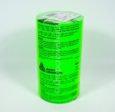 Avery Dennison Monarch 1100 Series Senso Labels 10 Pack Roll Neon Green