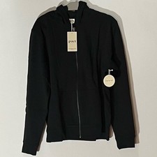 Pact Organic Cotton One for All Unisex Full Zip Hoodie Black XL 100 organic co