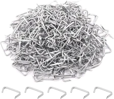 1000 Pcs 3/4" Galvanized Hog Rings Professional Upholstery Hog Rings Set Silver