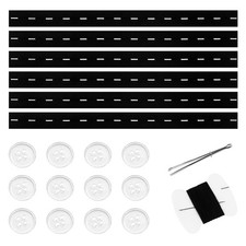 6 PCS Waist Tightener Pants Women Jeans Button Adjuster Extender Tools