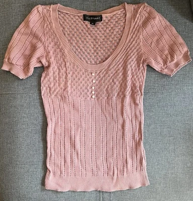 Jill Stuart (Japanese Licensed) Women's Top Salmon Pink Summer Knit Size M Good - Image 1 of 4