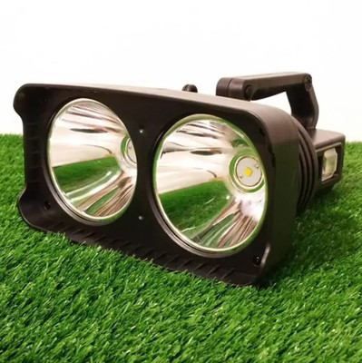 High Power Rechargeable LED Flashlight   Super Bright Dual Beam