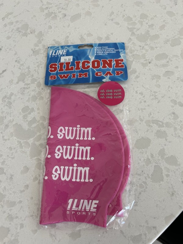 Adults Womens Swimwear Universal Bathing Cap -1 Line Sports