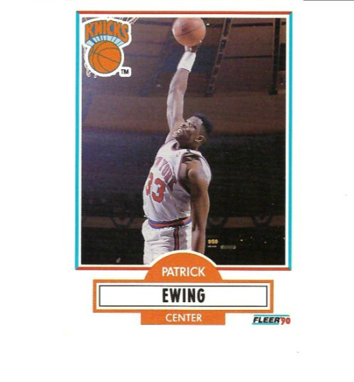 Patrick Ewing 1990-91 Fleer #125 Knicks HOF 9500