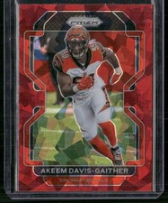 2021 Panini Prizm #275 Akeem Davis-Gaither Red Ice