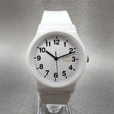 Citizen Q Q Watch Women 34mm White Dial White Tone Round New Battery