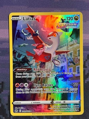 Latias GG20/GG70 Pokemon Crown Zenith Galarian Gallery Trainer Gallery Rare NM 1