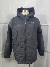 VGC The North Face Boys XL 18/20 Lightweight Warm Storm Jacket Gray Hooded