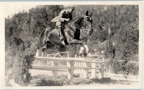 Postcard photo card 66 horse competition Vernet Les Bains 1924