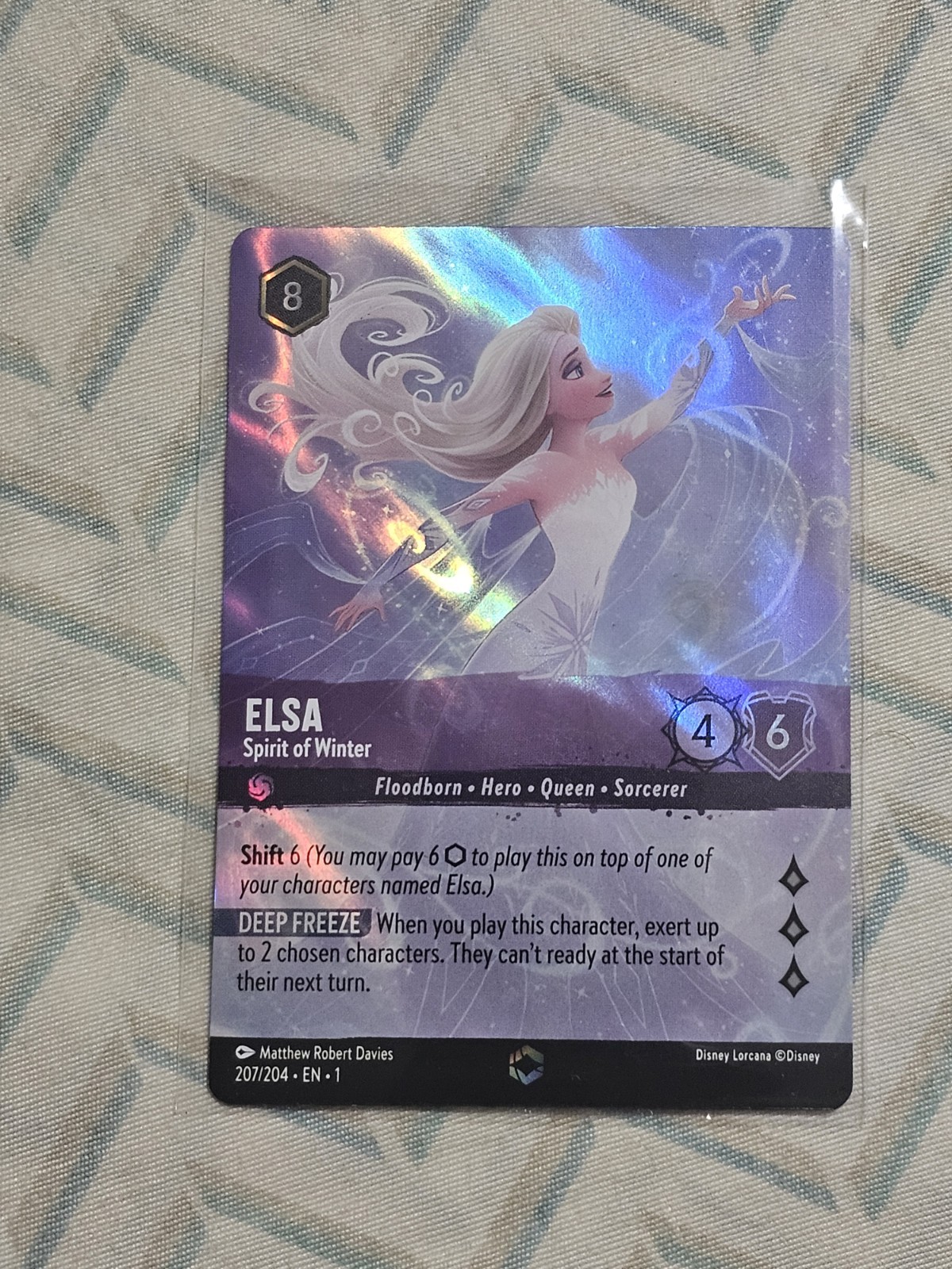 Elsa Spirit Of Winter The First Chapter 207 Disney Lorcana Frozen Enchanted 