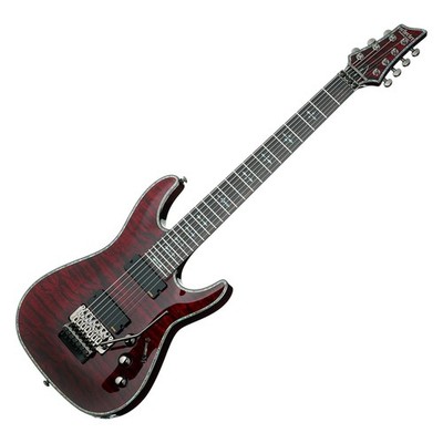 Schecter Hellraiser C-7 FR guitar in Black Cherry