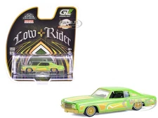 1970 CHEVROLET MONTE CARLO LOWRIDER "HERALDA" LIME GREEN 1/64 GREENLIGHT 2020002