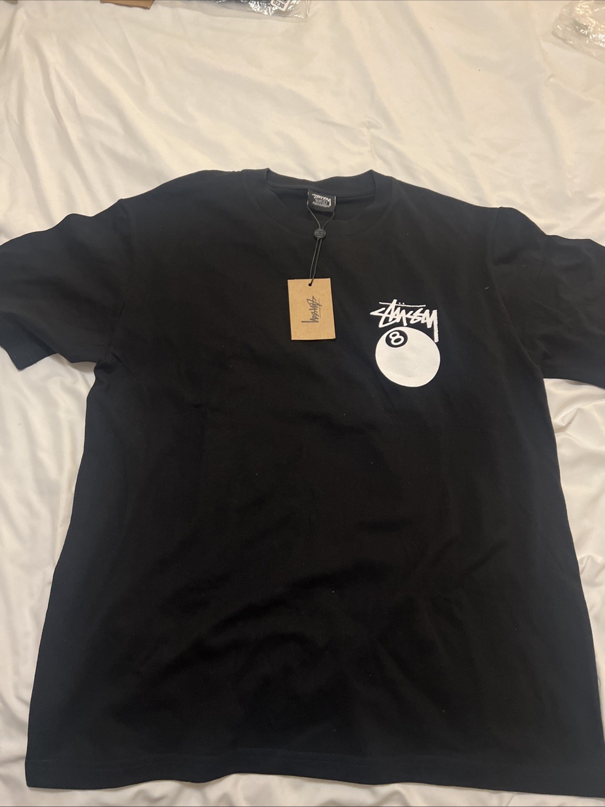 Stussy Black 8 Ball T-Shirt Size S