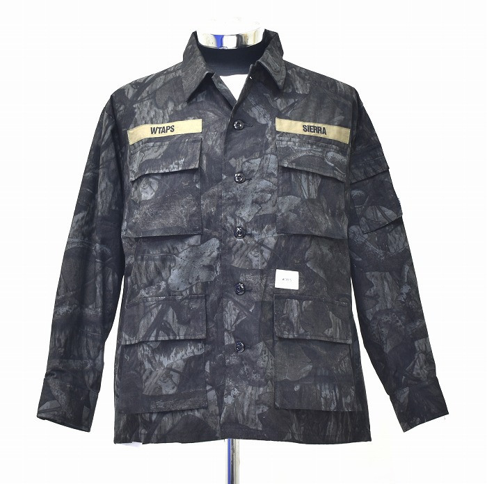 WTAPS Double Taps Jungle LS Shirt Ripstop Camo Cotton S Size WTAPS Double Taps Jungle LS Shirt Ripstop Camo Cotton S Size