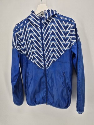 Adidas Jacke Windbreaker blau mit Kapuze Trefoil XS/S