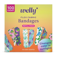 Bandage Color Changing Refill Pack | Adhesive Flexible Fabric Bandages | Asso...