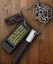 Kit de emergencia TOPS Fire Starter con abrelatas silbato ferrocio súper pedernal
