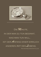Notizbuch A4 Kariert Die Minute - Schreibheft, Notizen, Modell-Nr: 1