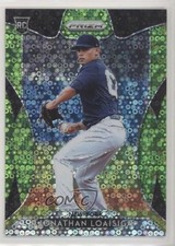 2019 Panini Prizm Tier II Lime Green Donut Circle 80/199 Jonathan Loaisiga 1u6