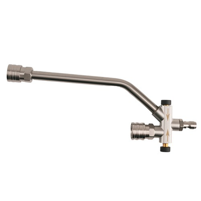 #ad Dual Connector Pressure Washer for Foam Cannon Bar Nozzle Stainless Steel $23.06