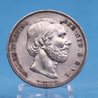 Niederlande 2 5 Gulden 1852 Willem III 25 Gramm 945 Silber Ss