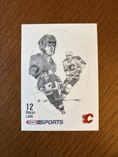 1986-87 Kraft Drawings #12 Haken Loob, Calgary Flames NMMT B