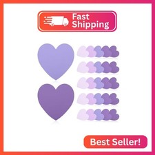 150 Pcs Purple Note Cards Heart Index Cards 3x3 Blank Index Cards Colors Study C