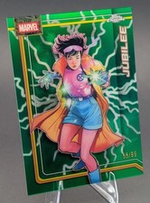 2026 Topps Chrome Marvel JUBILEE Storm's Green Lightning Refractor /99 X-Men 61