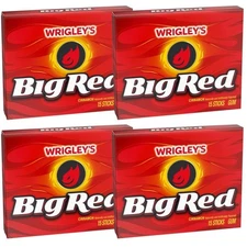 Wrigley Cinnamon Chewing Gum, 15 Stick (Pack of 4), 60 Gum Pieces, Cinnamon Gum