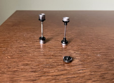 Vinage Aurora AFX Magnatraction Axles w/5 Spoke Wheels  Crown Gear, VGC