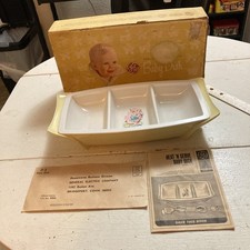 VINTAGE 60  S G.E. HEAT  SERVE BABY FOOD WARMER DISH GENERAL ELECTRIC