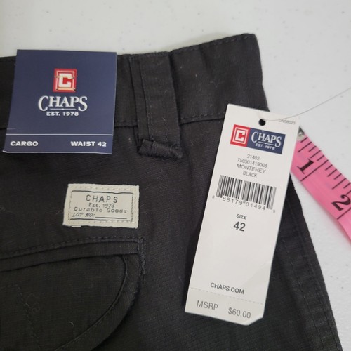 Chaps Neu mit Etikett Herren Cargo Shorts Größe 42 W schwarz Business Freizeit - Bild 4 von 4