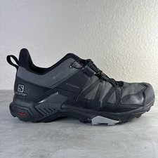 Salomon X Ultra 4 GTX Shoes Mens 11.5 Black Goretex Hiking Trail Athletic 413851