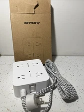 Surge Protector Power Strip, HANYCONY 8 Outlets HN8U5WTB. C