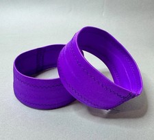 Shiny Wet Purple Bicep Bands &ndash; Size Small &ndash; Stretch Spandex Arm Bands