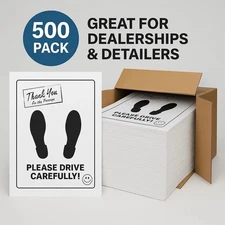 HI TECH Heavy Duty Disposable Floor Mats – Disposable Car Protection – 500/Box