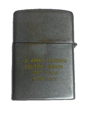 army cigarette lighter Military LIGHTER SMC US Army Training center armor Fort Knox Kentucky see  note