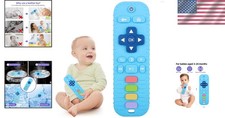 Silicone Baby Teething Toys, TV Remote Teethers for 6-12-18 Infant, F...