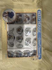 Vintage 1988 Holly Hobbie China Dinner Set 16 Pieces Tea time Playset