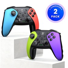  Wireless Pro Controller for Switch2/Switch 1/Lite/OLED/IOS/Android w/2 Stands