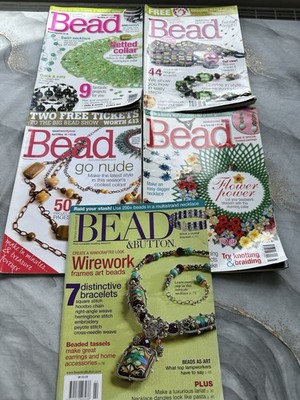 5x Konvolut Perlen- & Schmuckherstellung Zeitschriften: Perlenmagazin & Perlen & Knopf