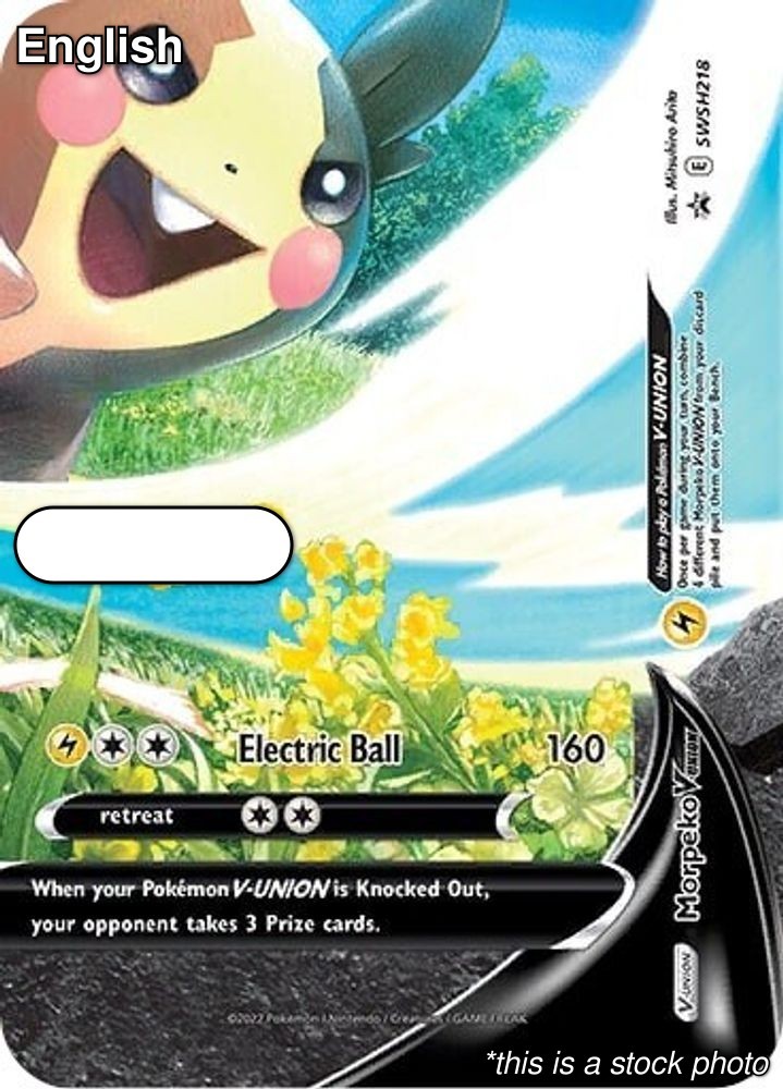 Morpeko V-Union SWSH218 SWSD Promo NM Pokemon