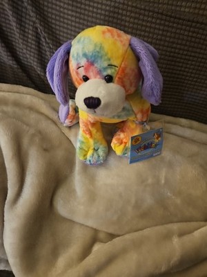 Ganz Webkinz Tie-Dyed Puppy HM385 Plush Dog Multicolor Purple