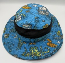 Columbia Bucket Hat Boonie Sun Hat Blue Funky...
